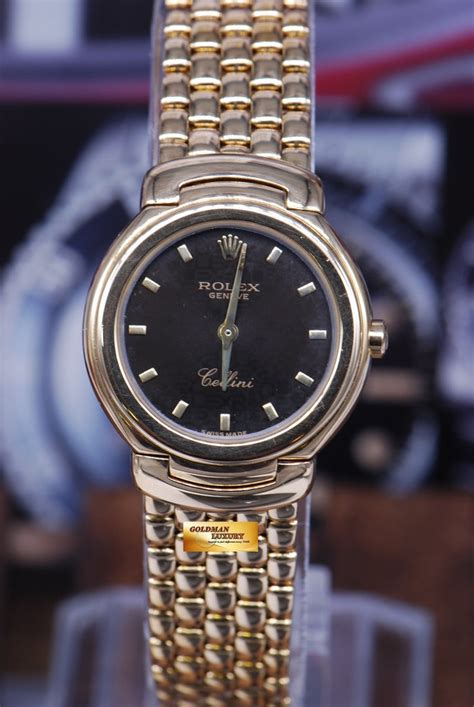 womens rolex geneve cellini 18ct yellow gold|Rolex geneve cellini stainless steel.